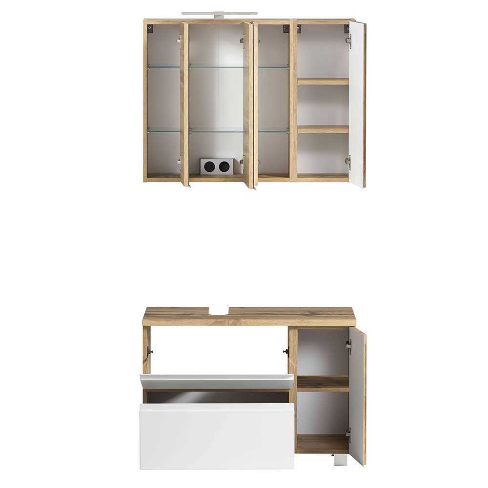 Bad Waschtisch Kombi - 85cm - Eight (zweiteilig)