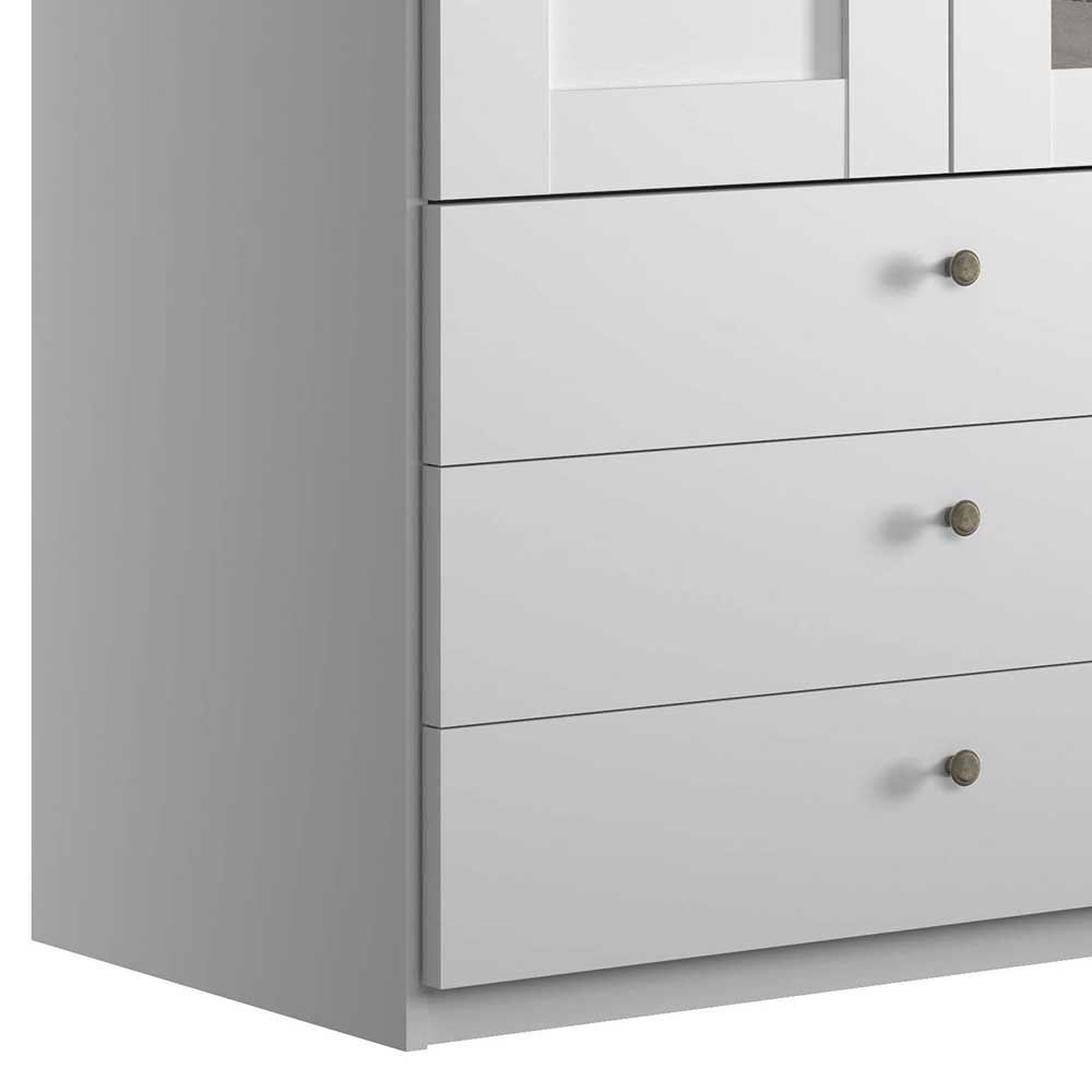 2-türiger Kleiderschrank mit drei Schubladen - Flinn