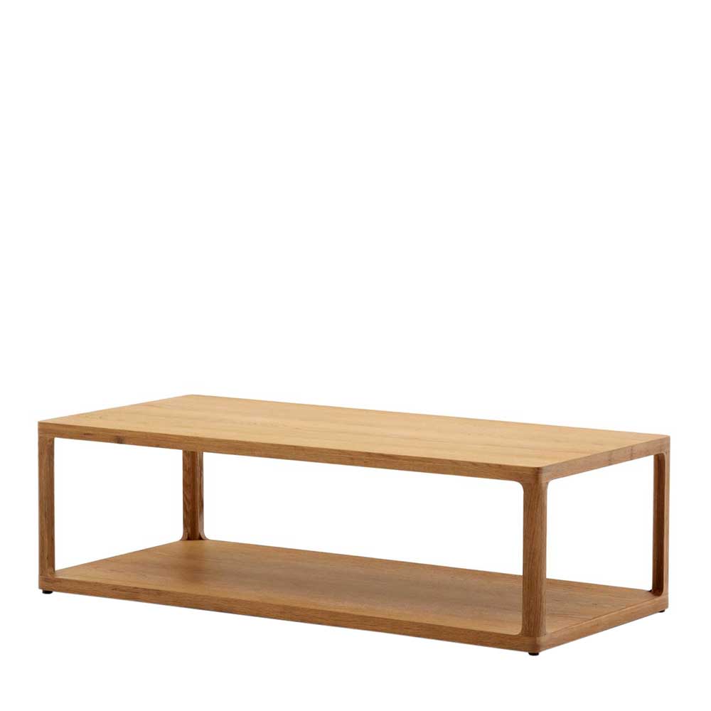 Design Couchtisch in Eiche teilmassiv - Mercana