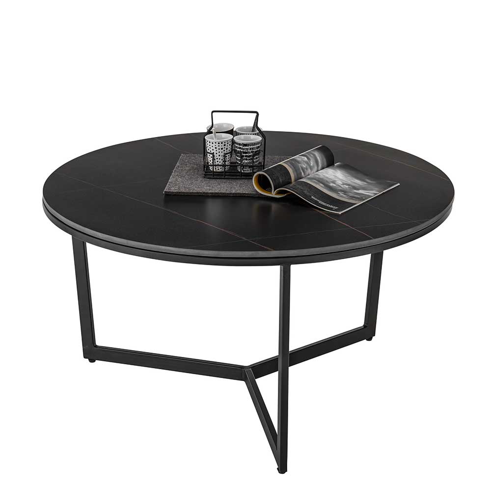 Wohnzimmer Zweisatztisch aus Keramik - Agacina (zweiteilig)