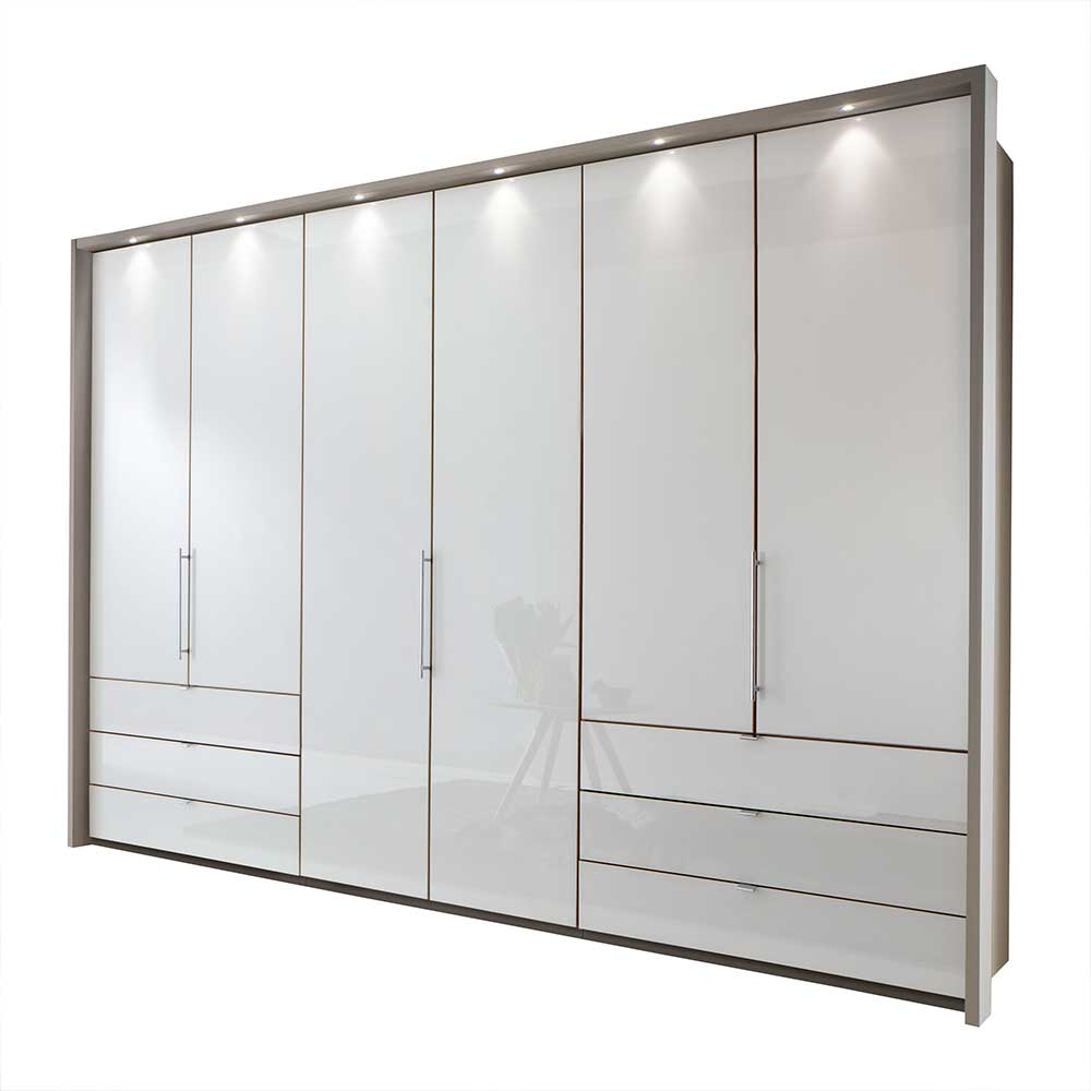 Passepartout Kleiderschrank mit LED Beleuchtung - Tumiva