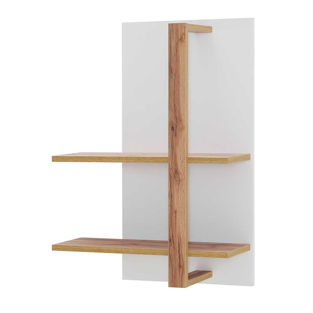65x96x26 Design Wandregal in Weiß - Caldri