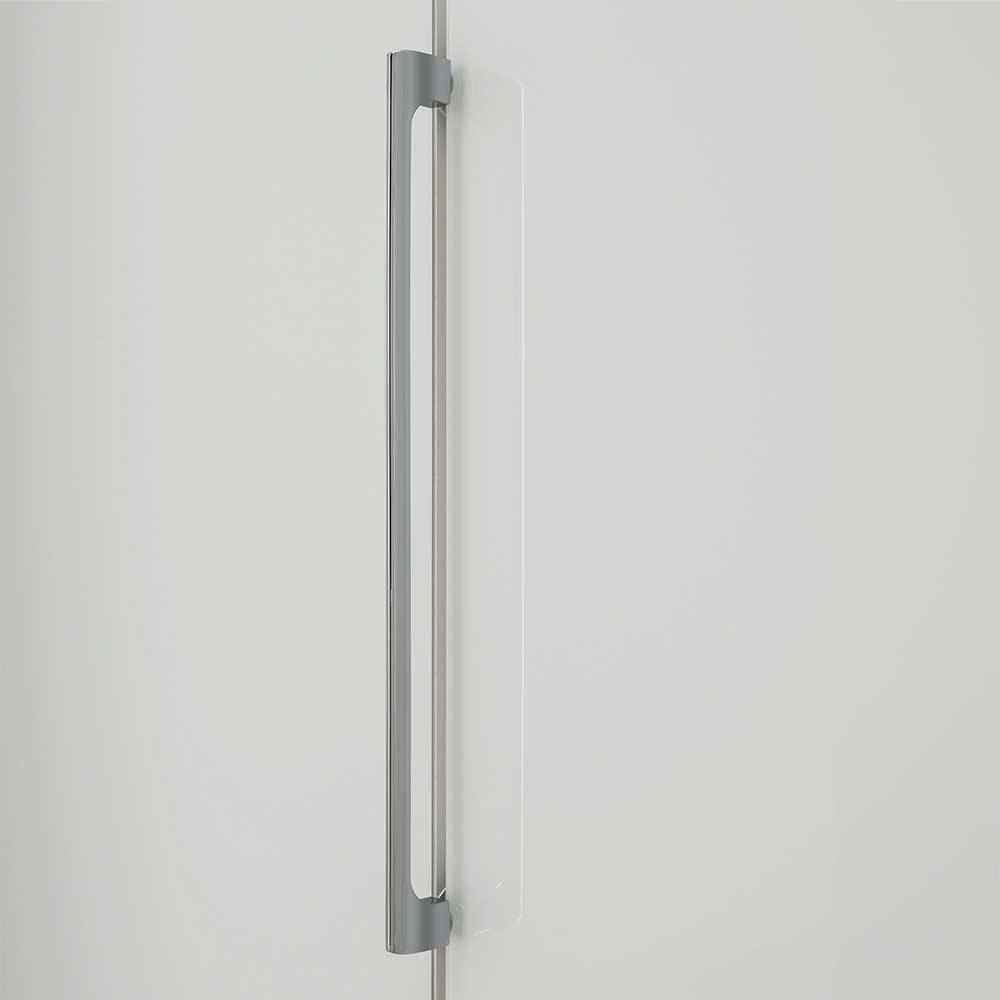 3m 4-türiger Kleiderschrank in Weiß Glasfront - Cara