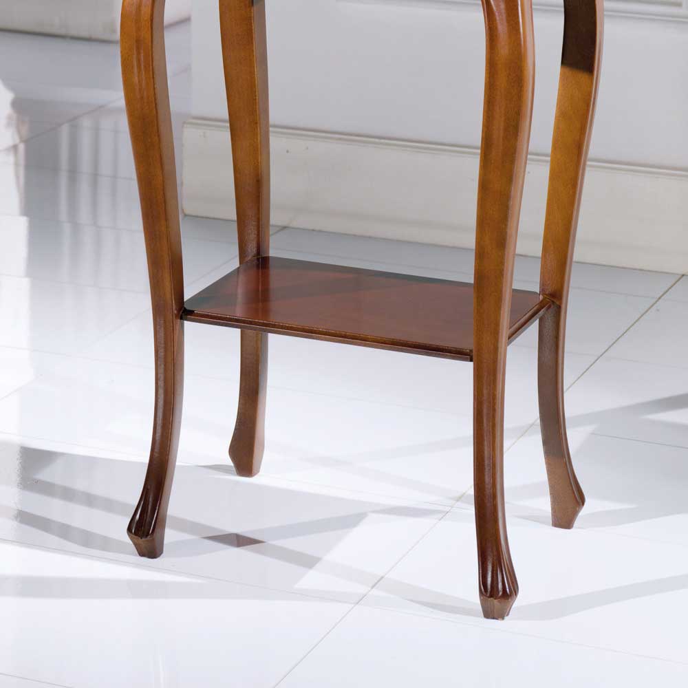 Nussbaumfarbener Beistelltisch Luvretto im Design Italienisch