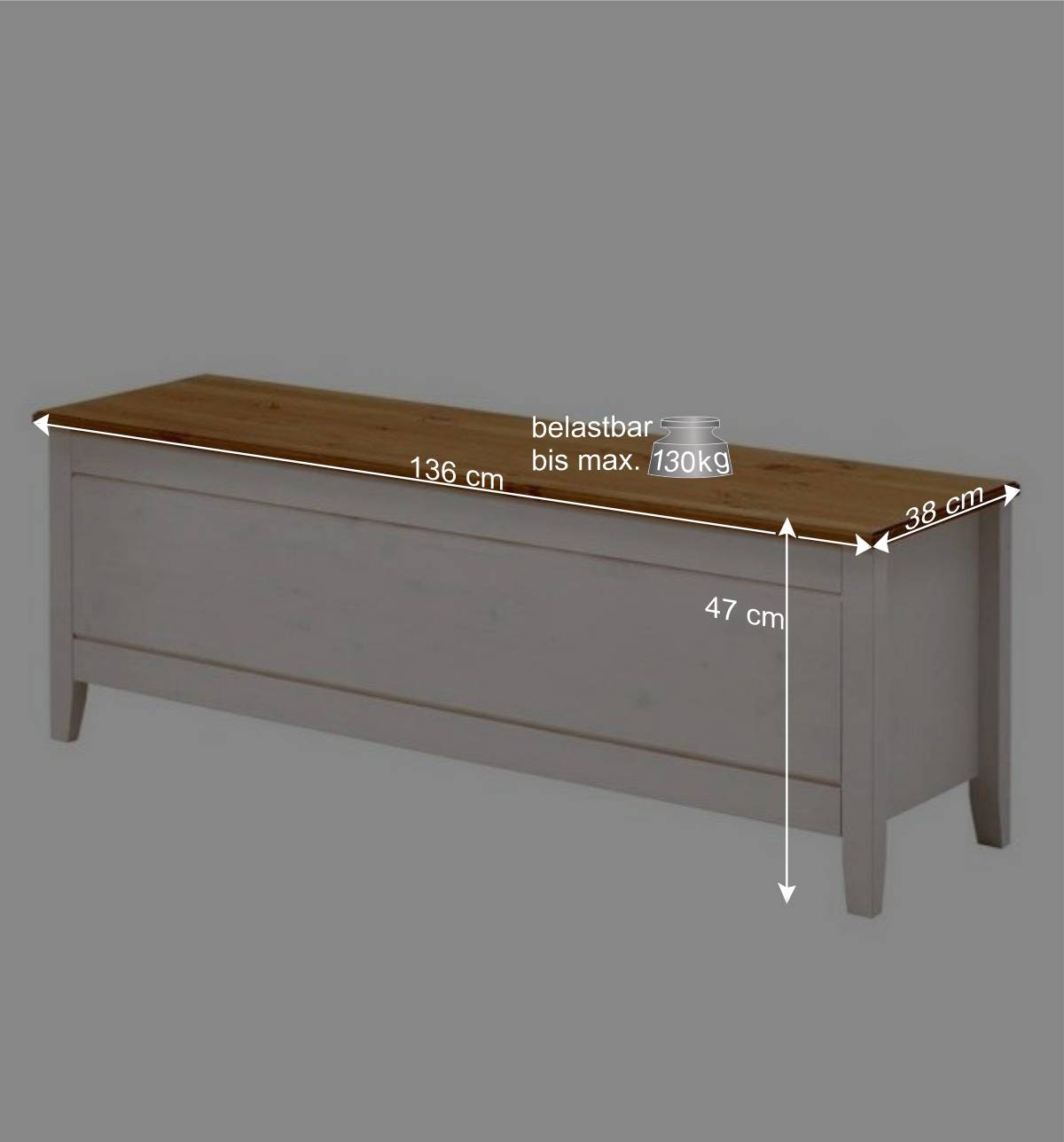 Komplett Schlafzimmer teilmassiv - Sibiuta (fünfteilig)