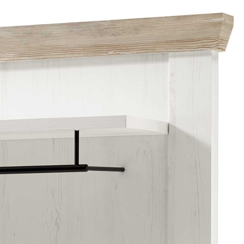 107x153x27 Garderobenpaneel mit 6 Haken - Nedita