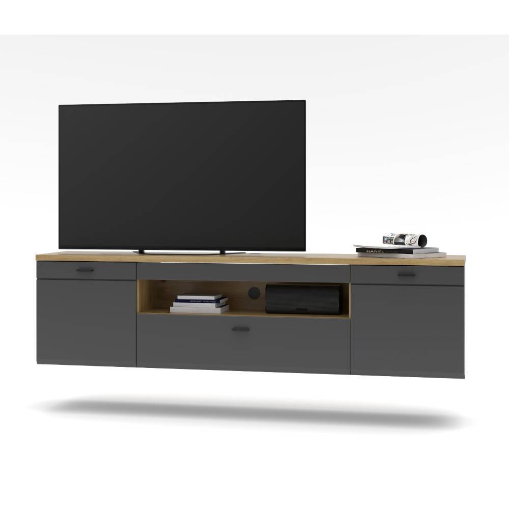 Hängende TV Anbauwand Möbelset - Azar (fünfteilig)