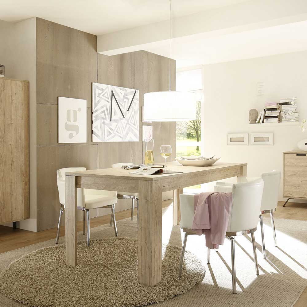 Esszimmer Möbel Set in Eiche - Rodonda (dreiteilig)