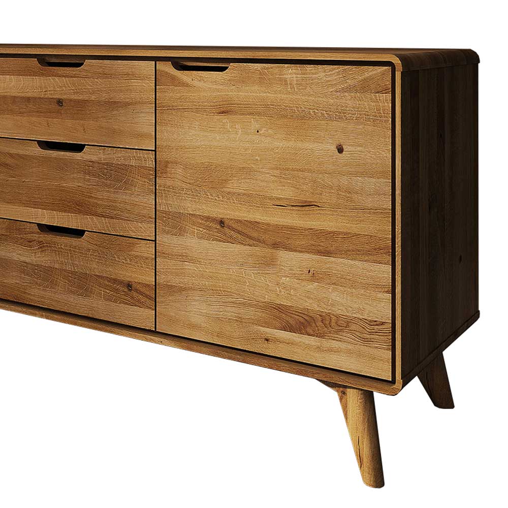 134x63x40 Holz Sideboard aus Wildeiche - Eavy