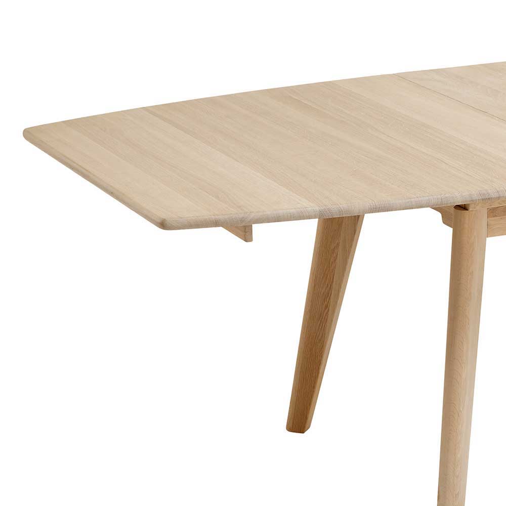 Bootform Ausziehtisch in Eiche Bianco - Vangus