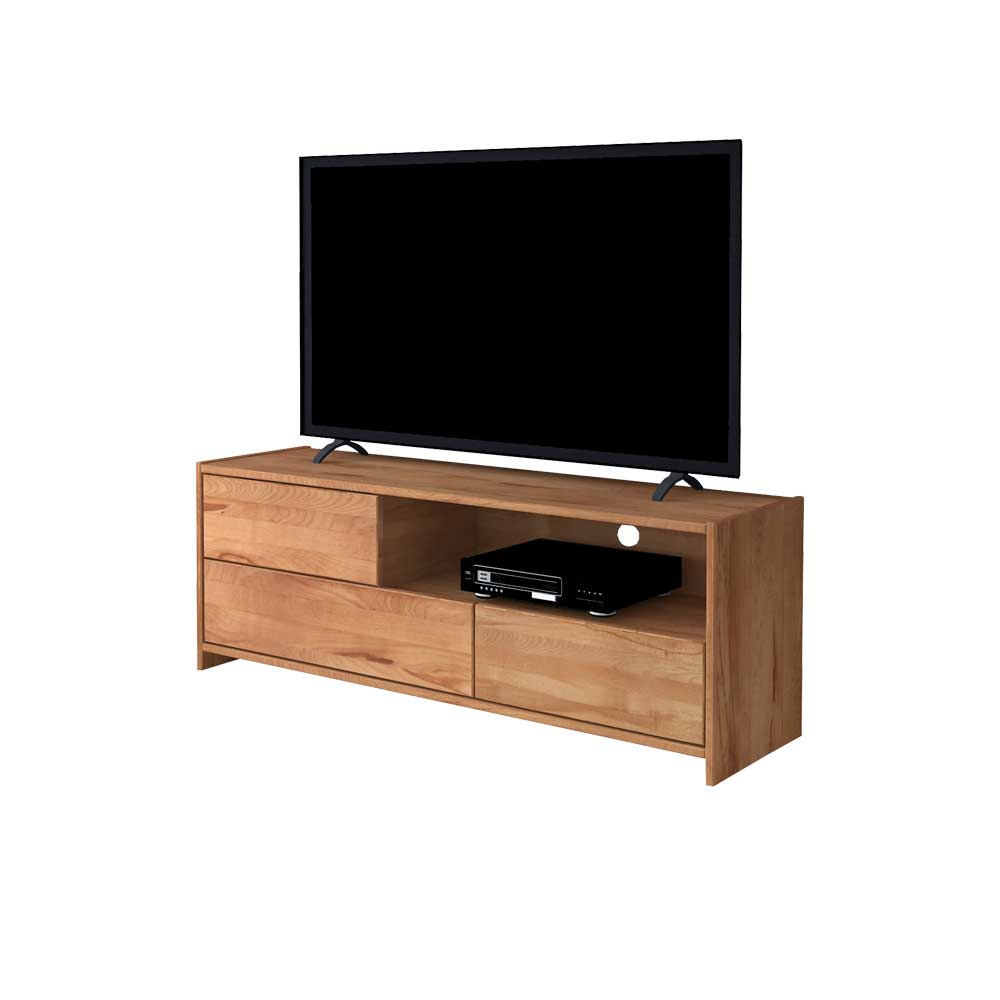 Massivholz Fernsehkommode Kernbuche mit viel Stauraum und Ablageflächen – Salomonia