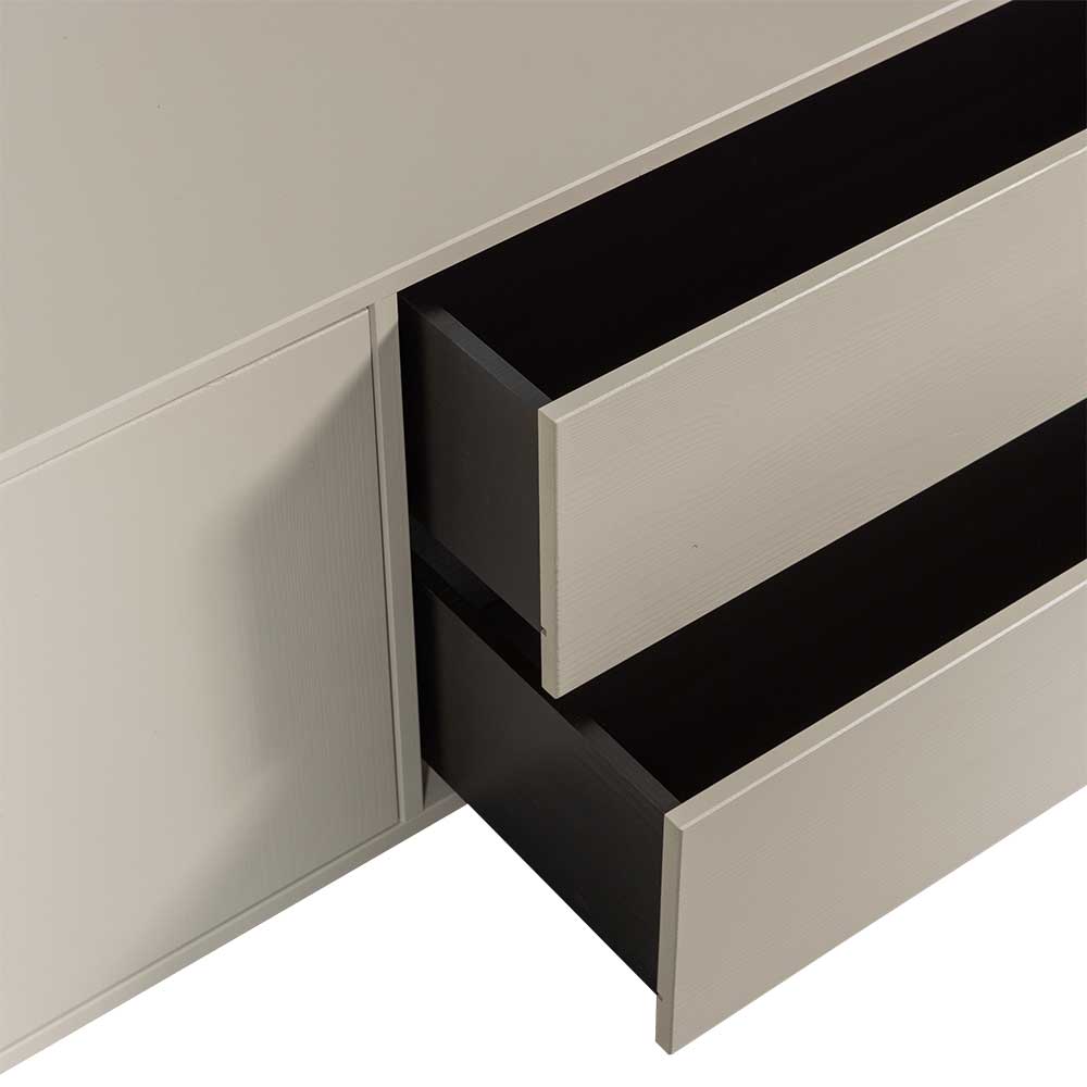 TV Lowboard in Hellgrau Kiefernholz - Prime