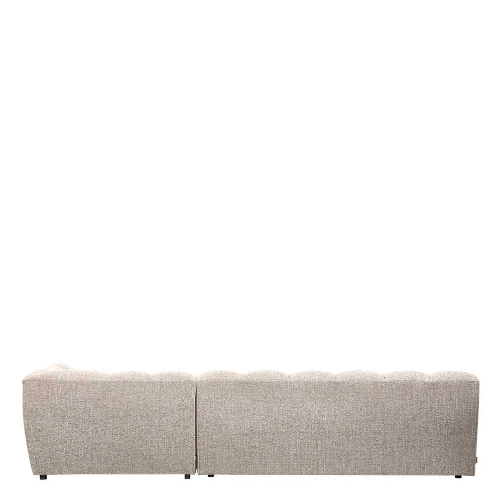 Design Polsterecke in Beigegrau meliert - Biatrore