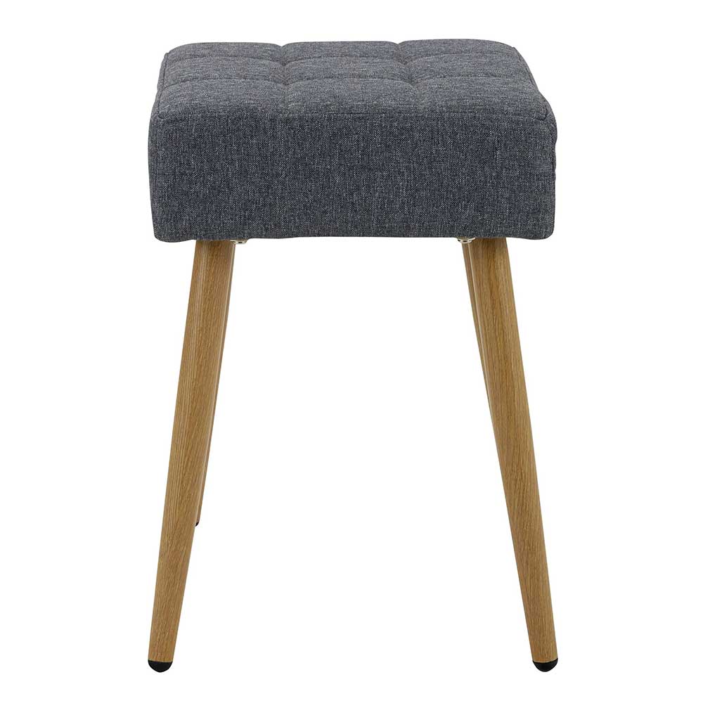 32x47x32 Polsterhocker in Anthrazit Stoff - Zoom