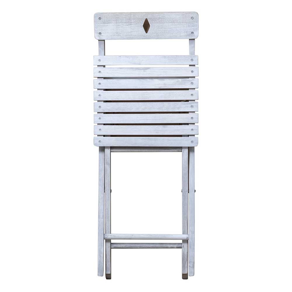 Balkon Sitzgruppe in Grey Wash - Paisly (dreiteilig)