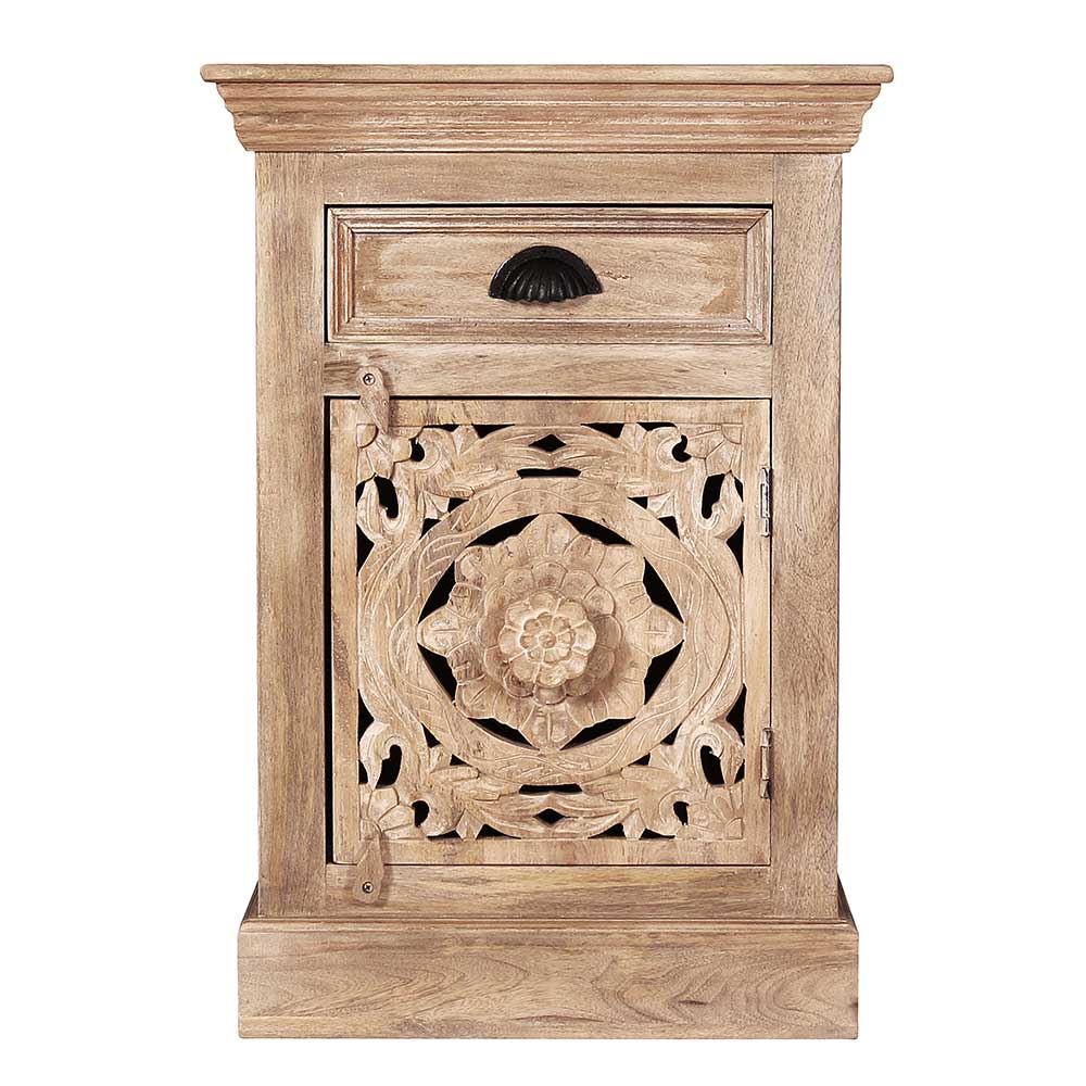Romantische Badmöbel aus Holz - Runiasa (fünfteilig)