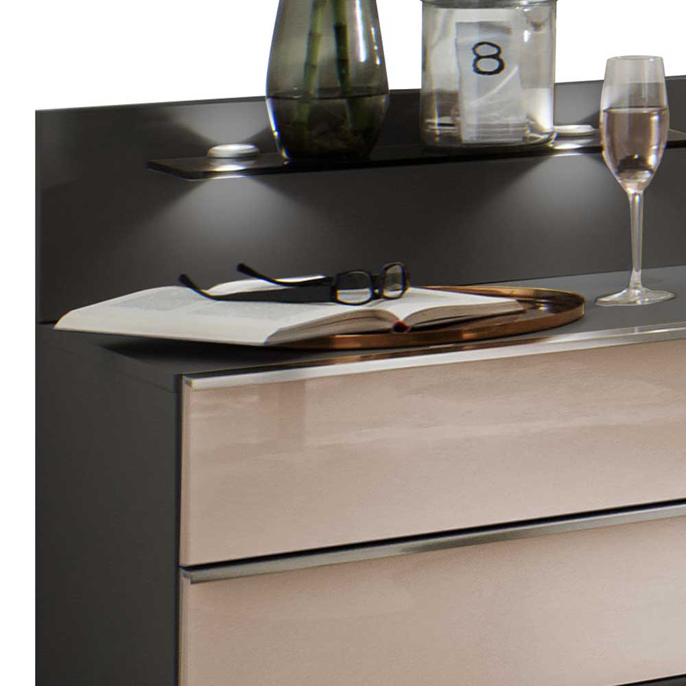 Moderne Bettanlage mit LED Licht - Nasses (dreiteilig)