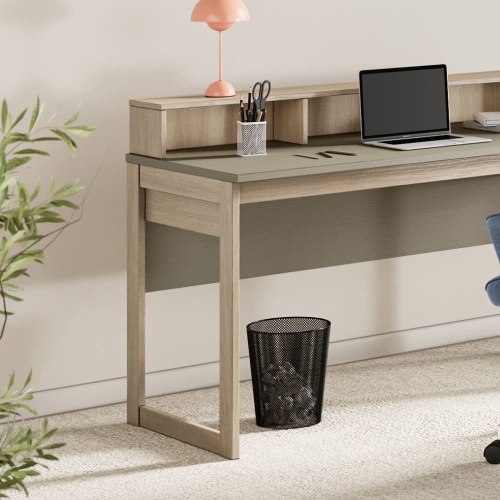 Schreibtisch und Highboard Möbelset - Promo (zweiteilig)