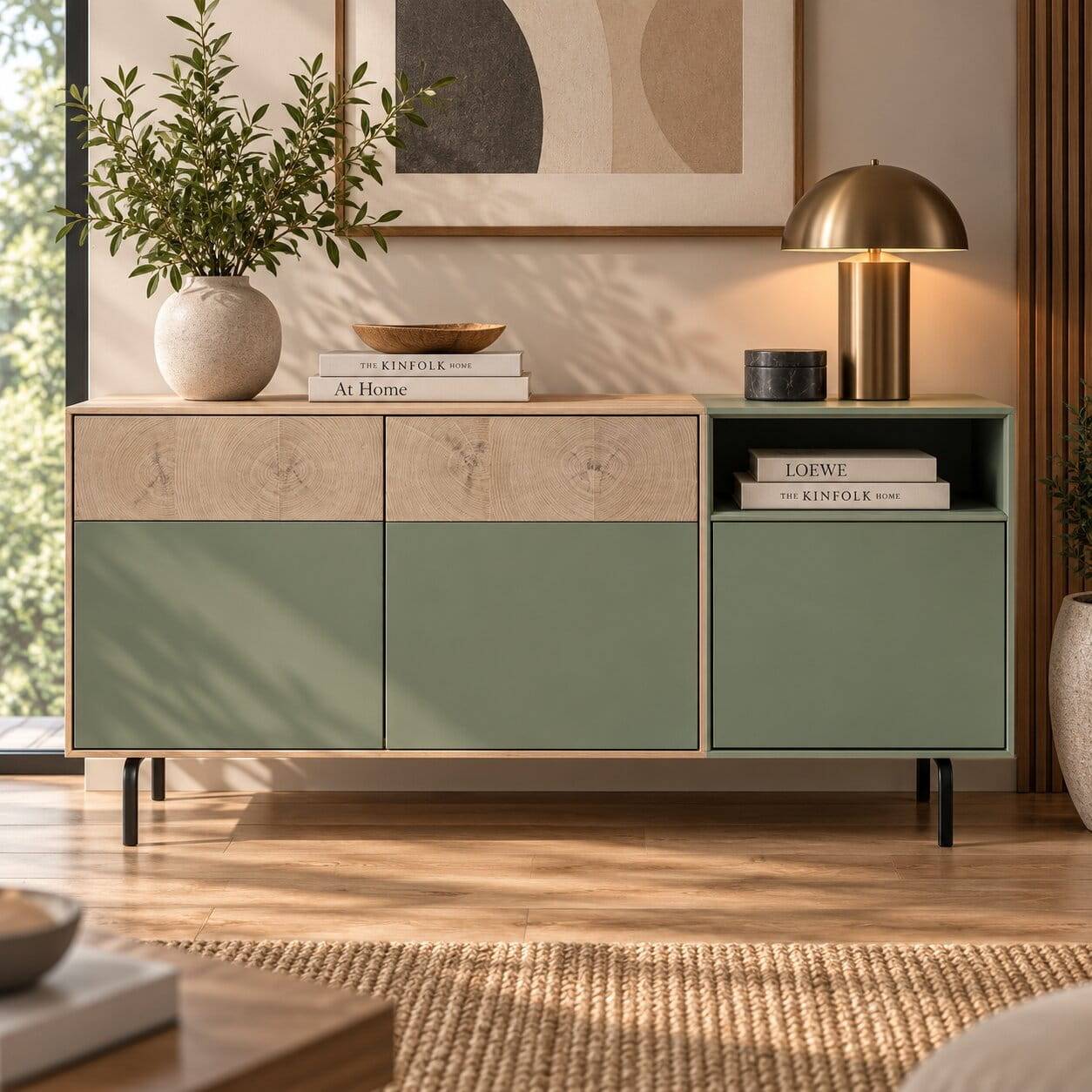 180x84x45 Design Sideboard zweifarbig - Ajevos