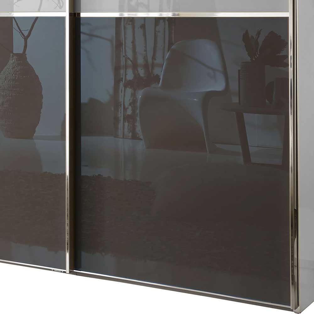 Topp Glas Schlafzimmerschrank 300 cm breit - Jassona