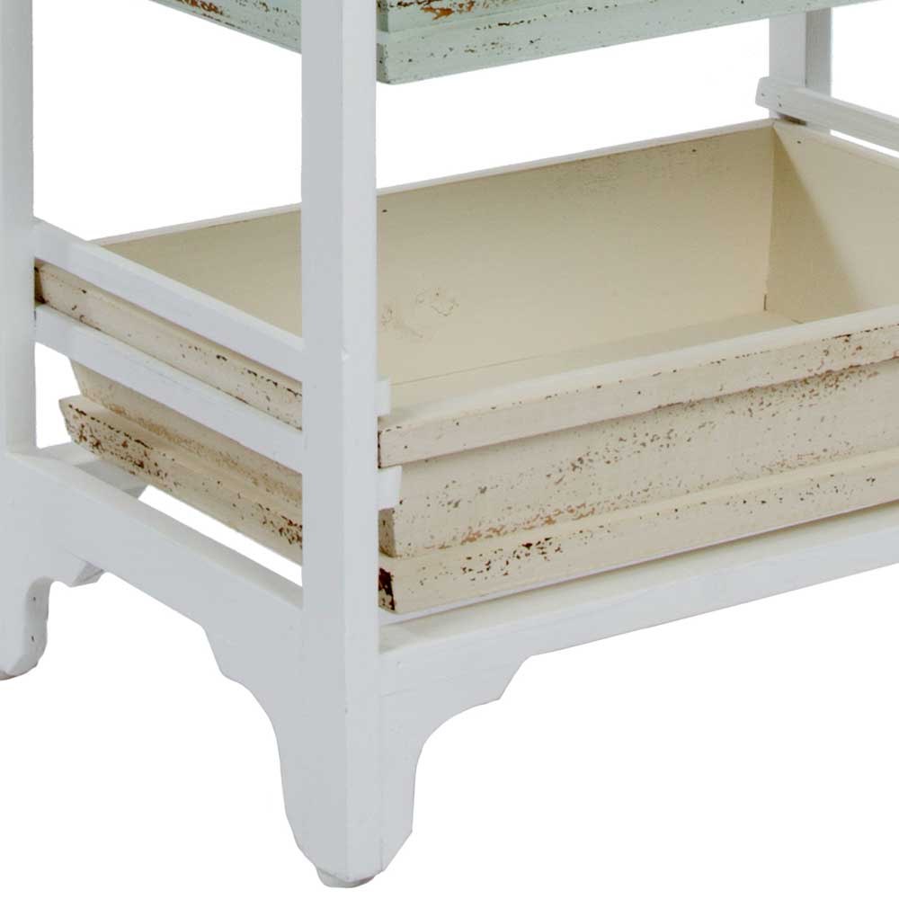 54x86x32 Designer Regal aus Kiefer im Shabby Chic - Caprera