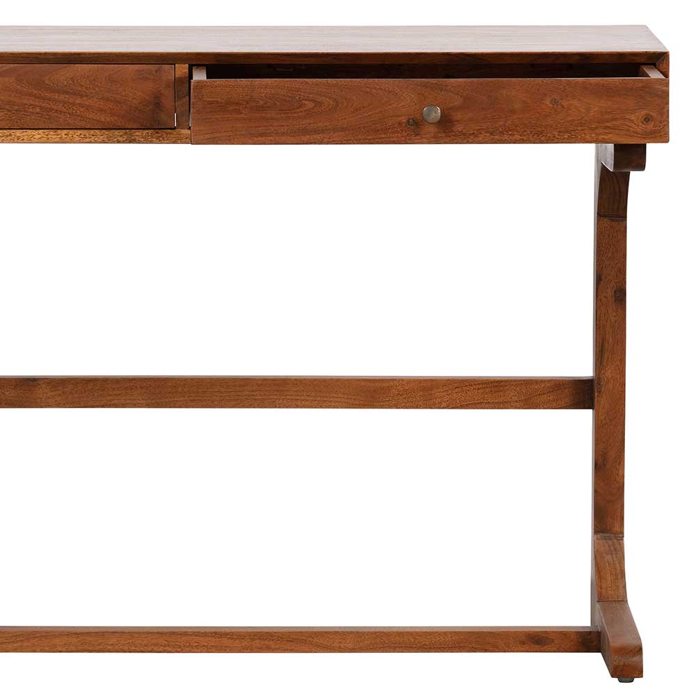 116x43 Vintage Schreibtisch aus Akazie Massivholz - Addagio