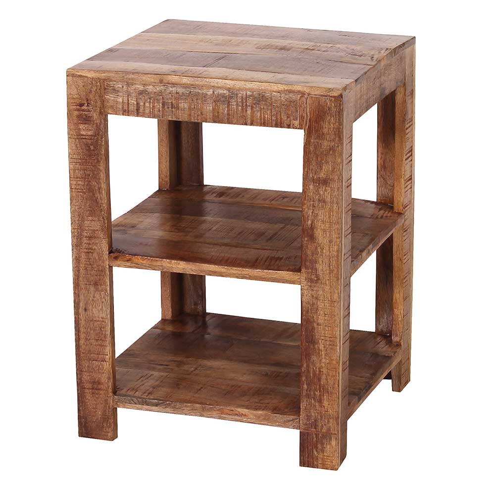 44x60x44 Holz Regal mit zwei Fächern - Olmedo