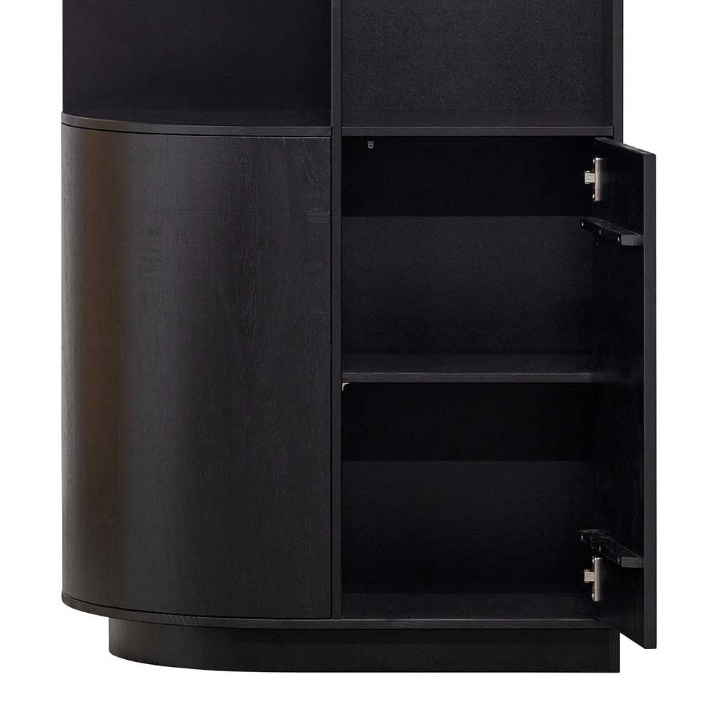 Design Wohnzimmerschrank links abgerundet - Niwidus