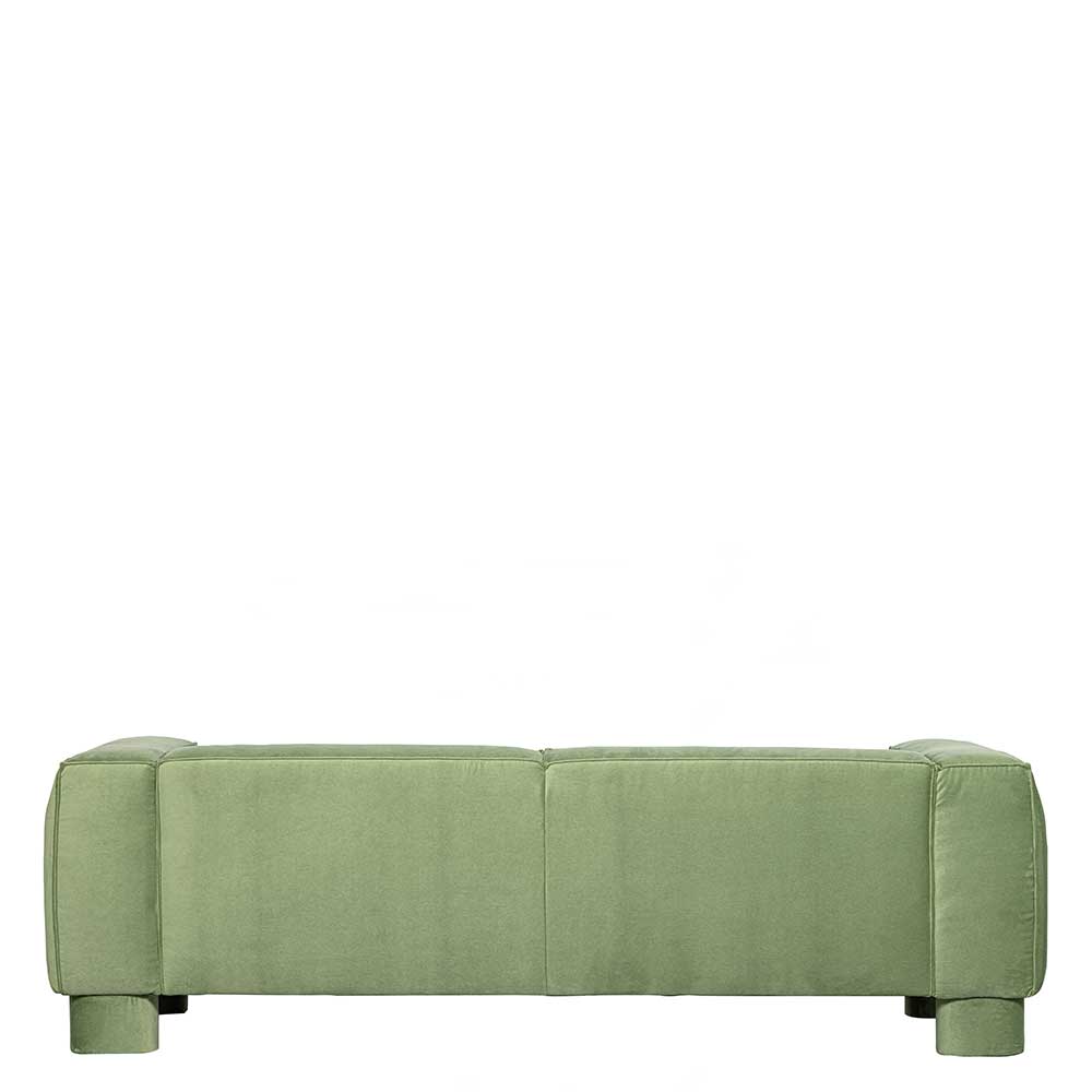 Wohnzimmer Couch in Grün Samt - Arnella