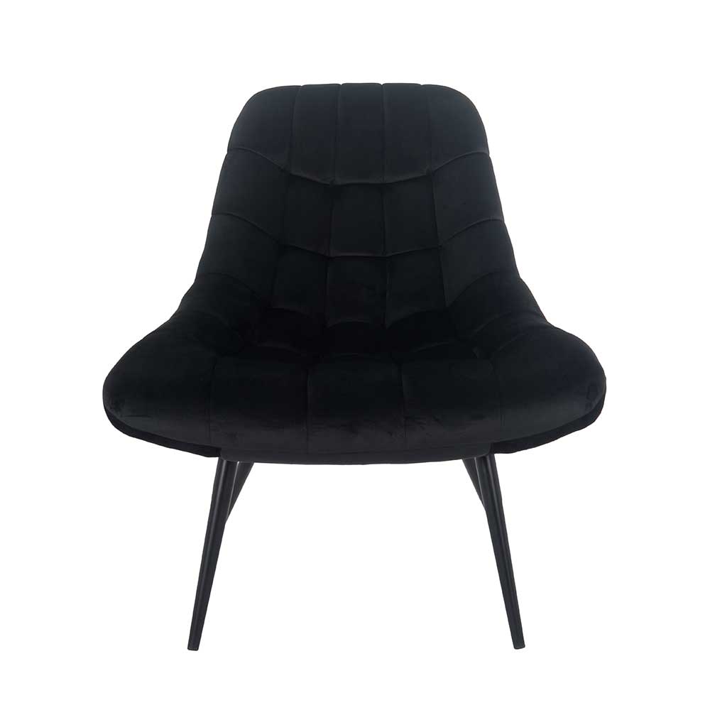 Schwarzer Wohnzimmer Sessel ohne Armlehnen - Ambia