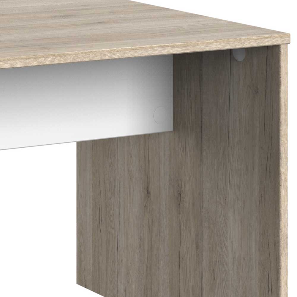 Schreibtisch in Eiche San Remo & Weiß - Abrud