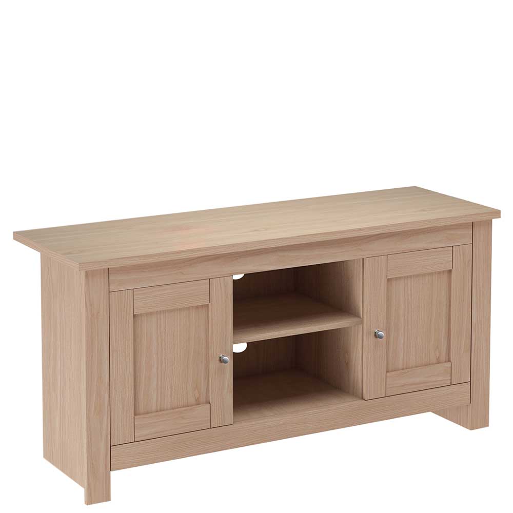 Eichefarbenes Landhaus TV Board 120x58x39 cm - Eliandas