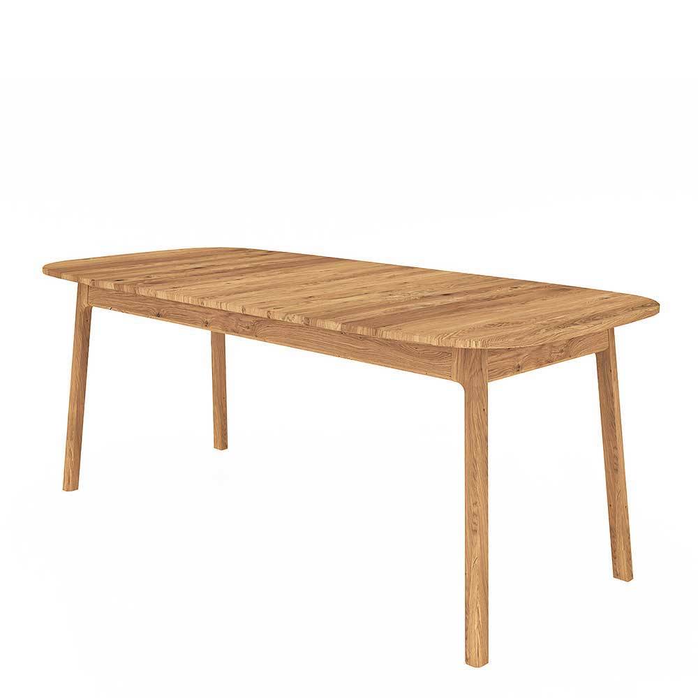 Wildeiche Holztisch - 100 cm tief - Laida