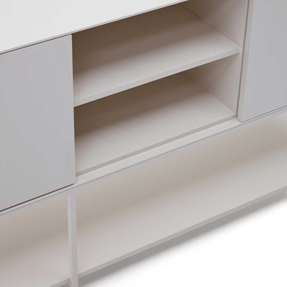 Weißes Sideboard in halboffenem Design - Dresconio