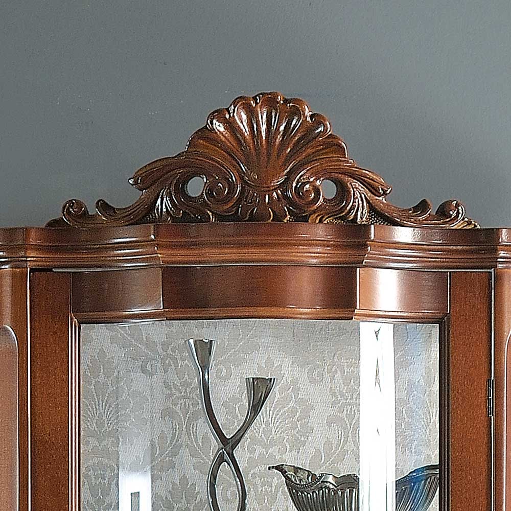 Hochwertige Vitrine im Barock Stil Dentro 214cm hoch