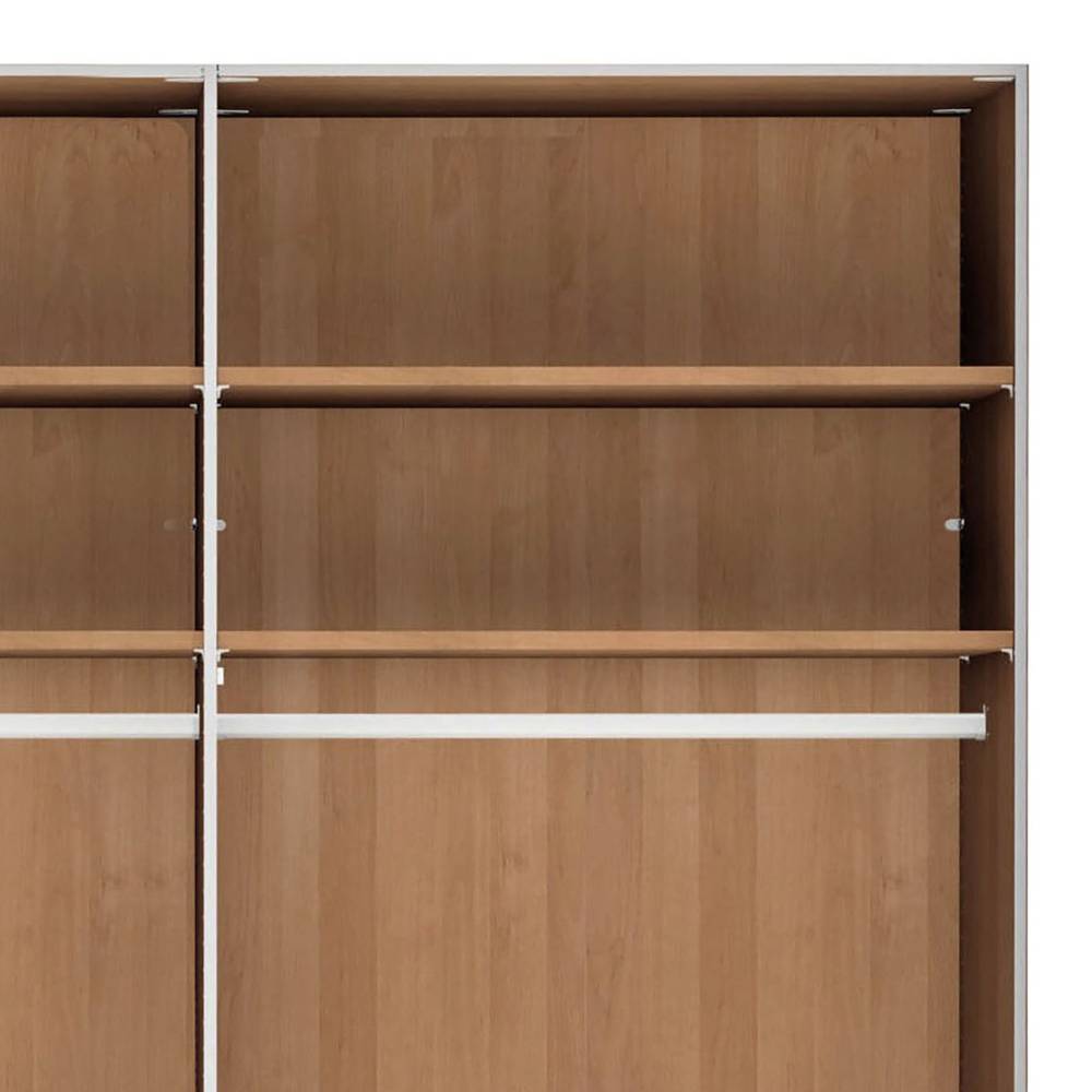 8-türiger Kleiderschrank mit Glasfront - Crucav