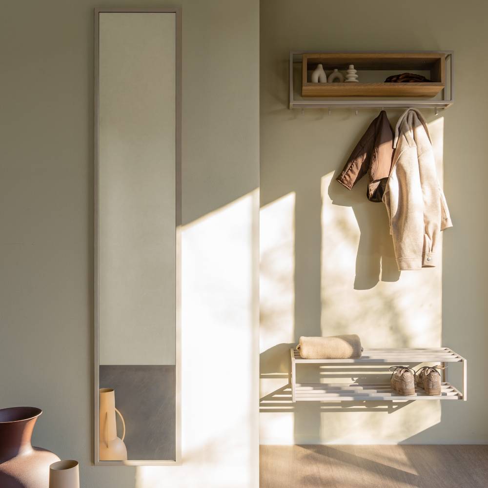 Ganzkörperspiegel in Taupe - Cacoon