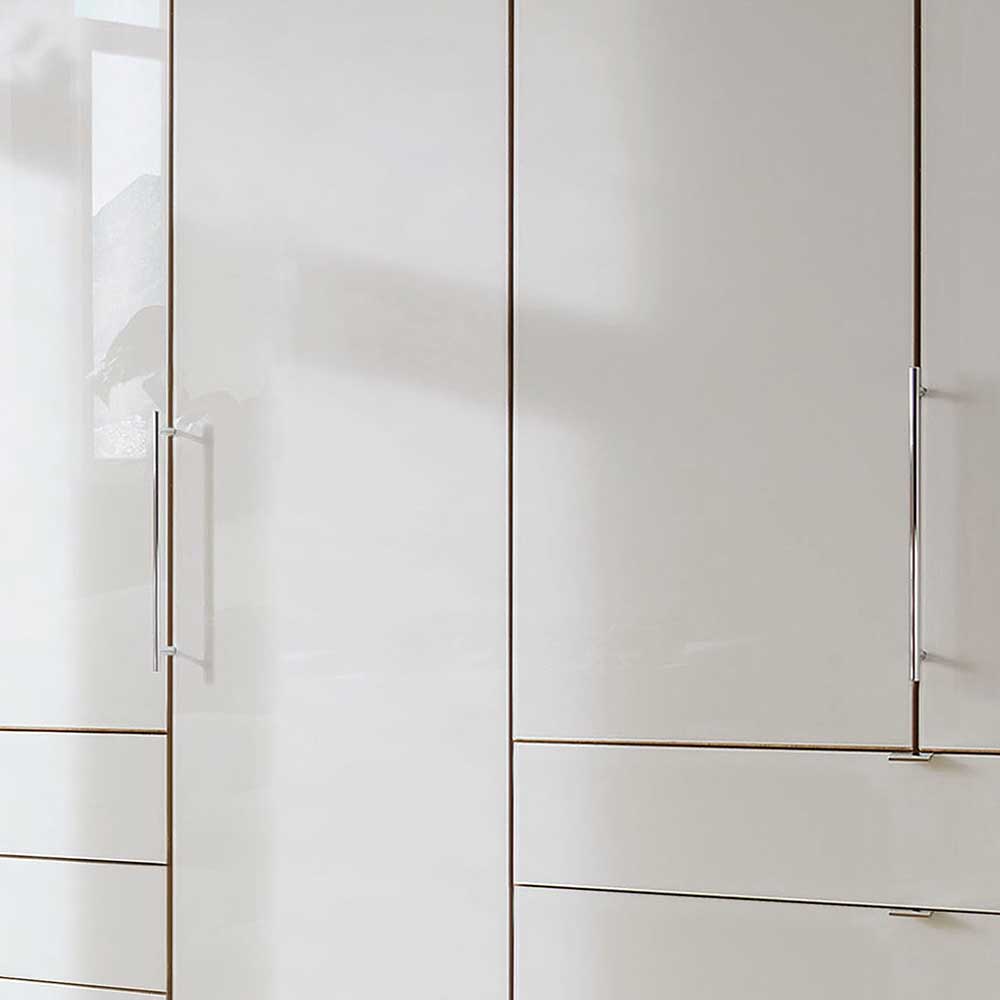 Großer Kombi-Schlafzimmerschrank in Beige - Lesegano