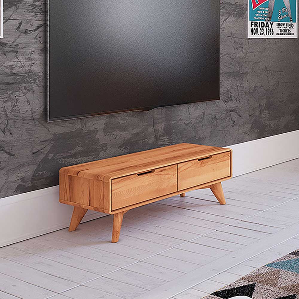 Elegantes TV Lowboard aus Kernbuche Holz - Junola