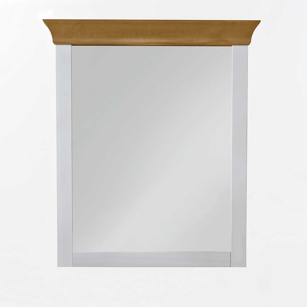 Landhausstil Möbel Set Sibiuta in Weiß (zweiteilig)