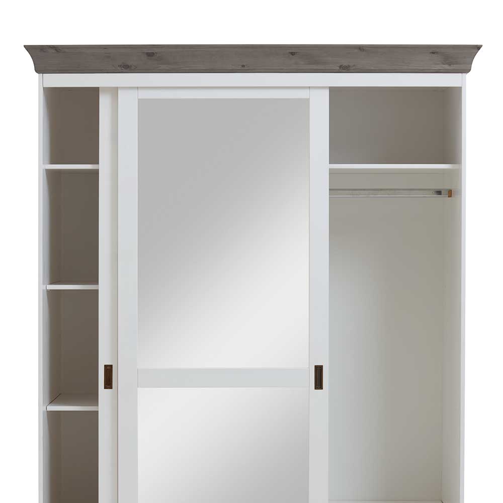 Kiefer Schlafzimmerschrank mit Schiebetüren - Mirandesca