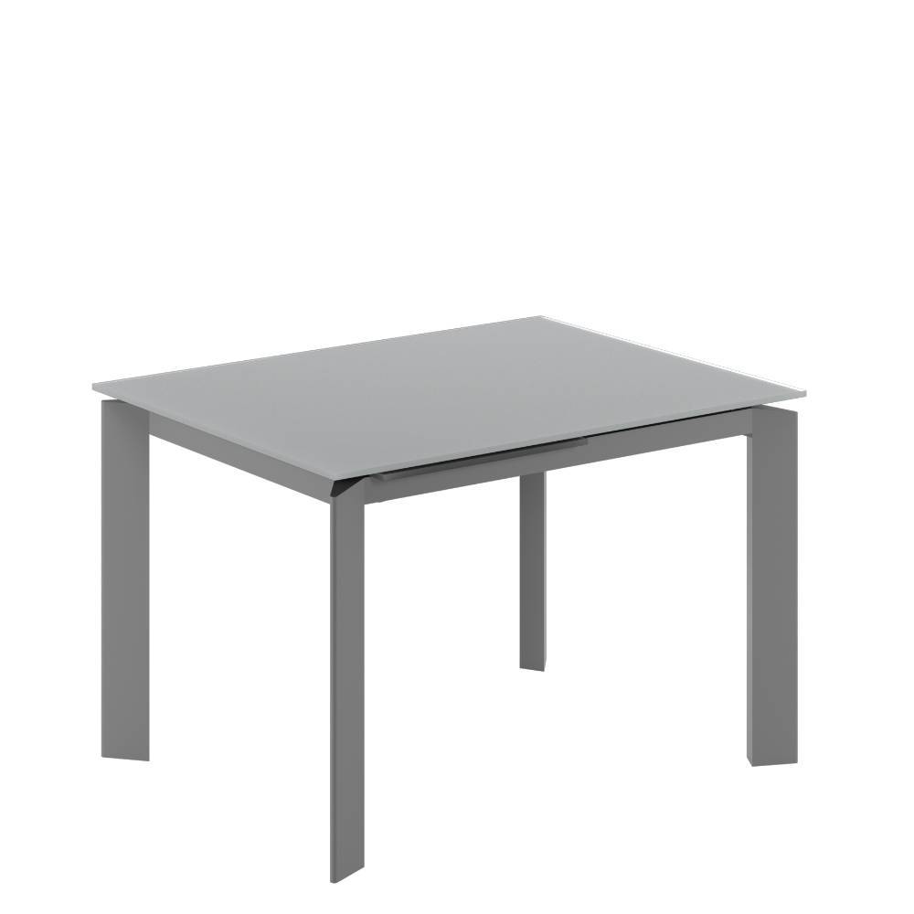 Küchentisch aus Glas und Metall - Lienna