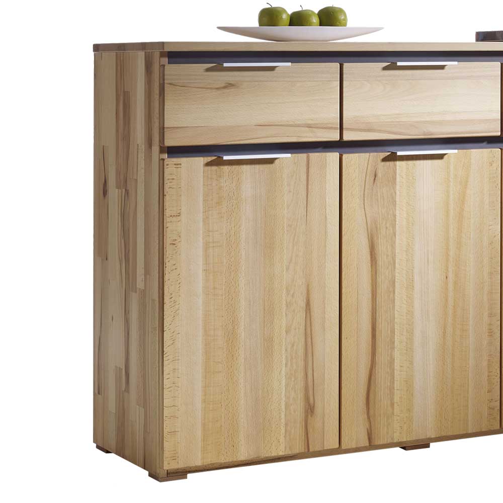 Sideboard aus Kernbuche geölt mit zwei Schubladen und zwei Türen – Leyrina