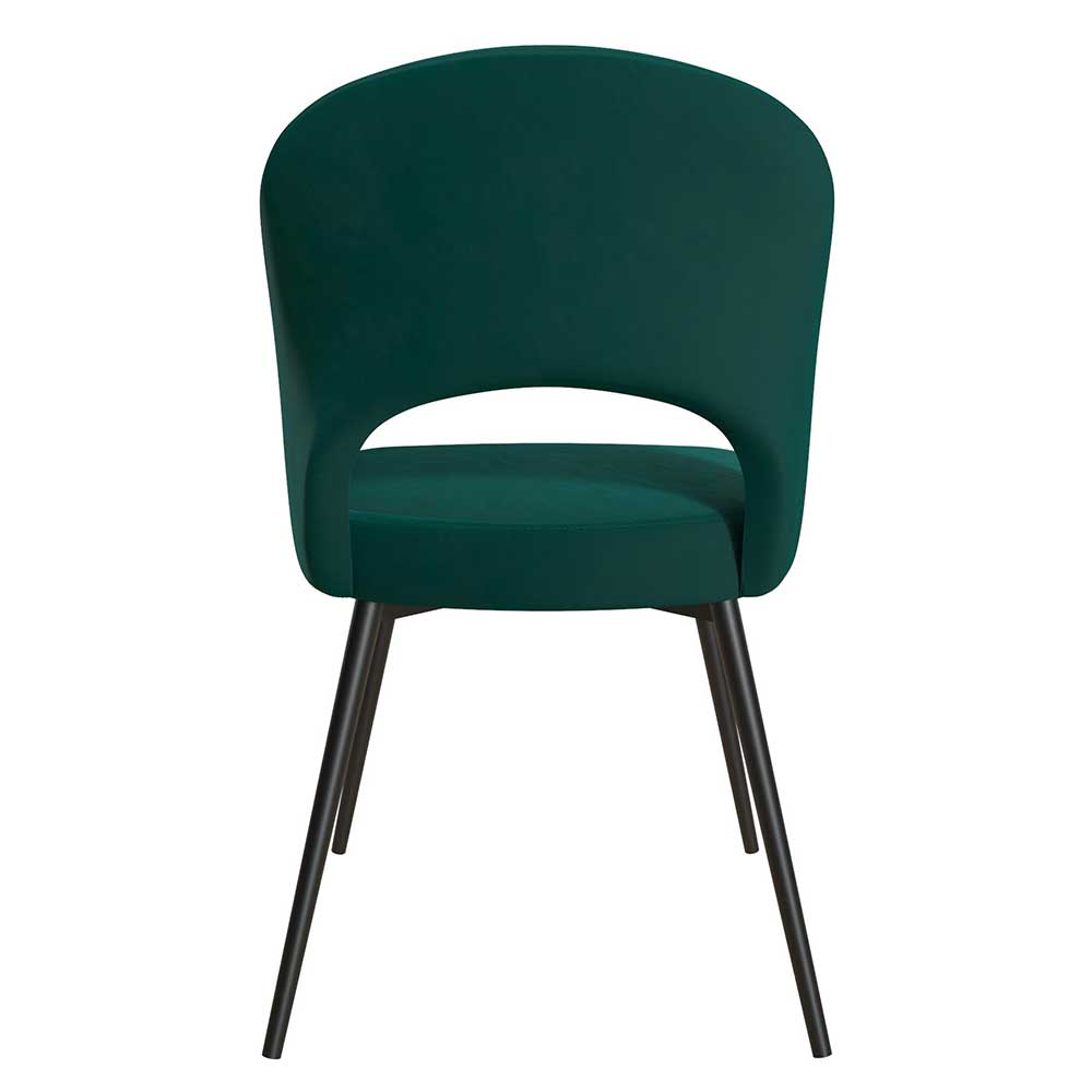 Designstuhl in Grün und Schwarz - Ranica