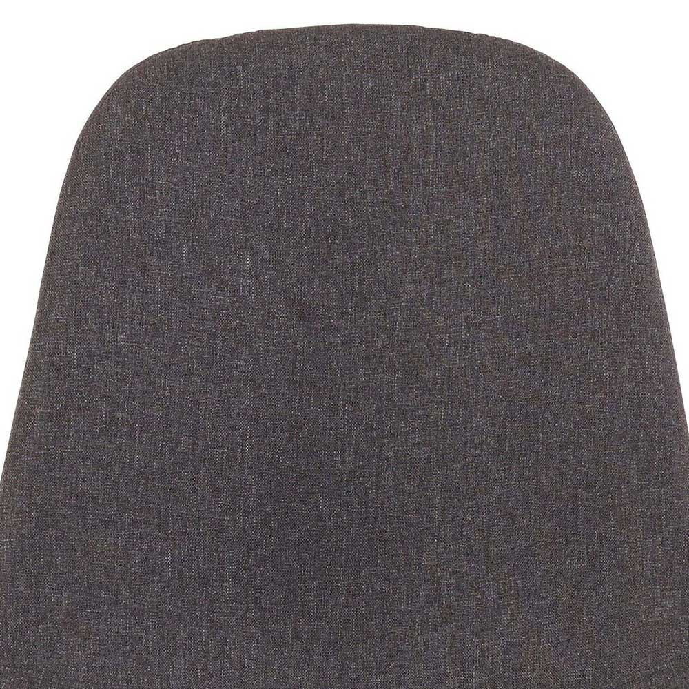 Schalenstühle in Anthrazit Stoffbezug - Tyri (4er Set)