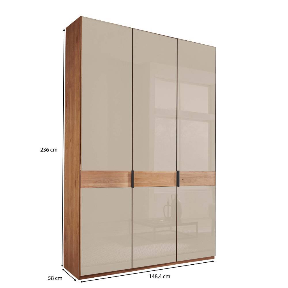 Drehtüren-Schlafzimmerschrank mit 236 cm Höhe - Angelina
