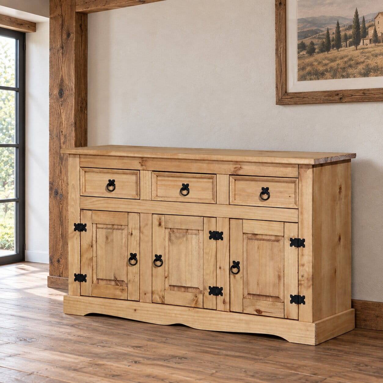 132x84x44 Kommode Landhaus Mexiko - Jardino