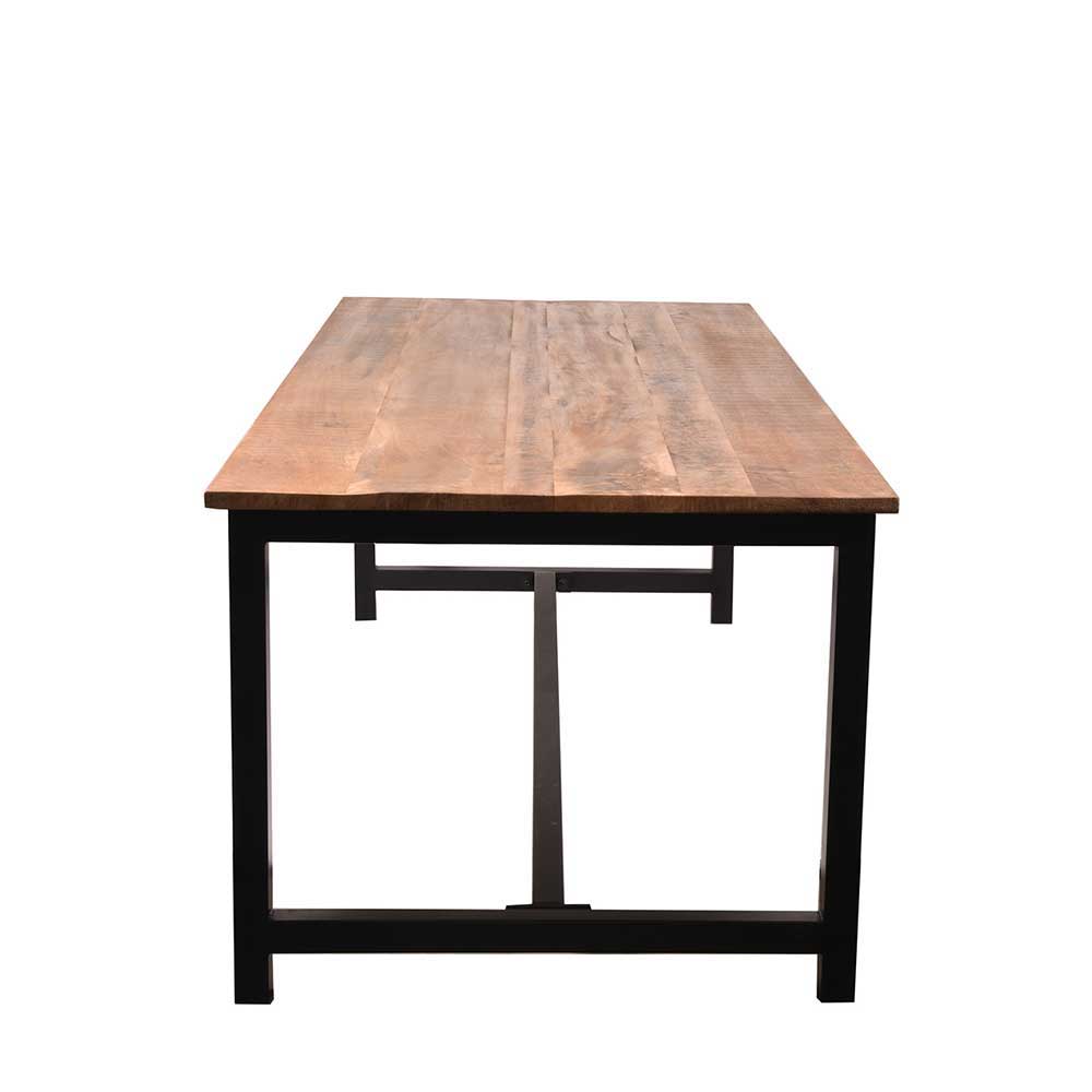 Industrial Esszimmertisch in Mango Natur - Mustricanu