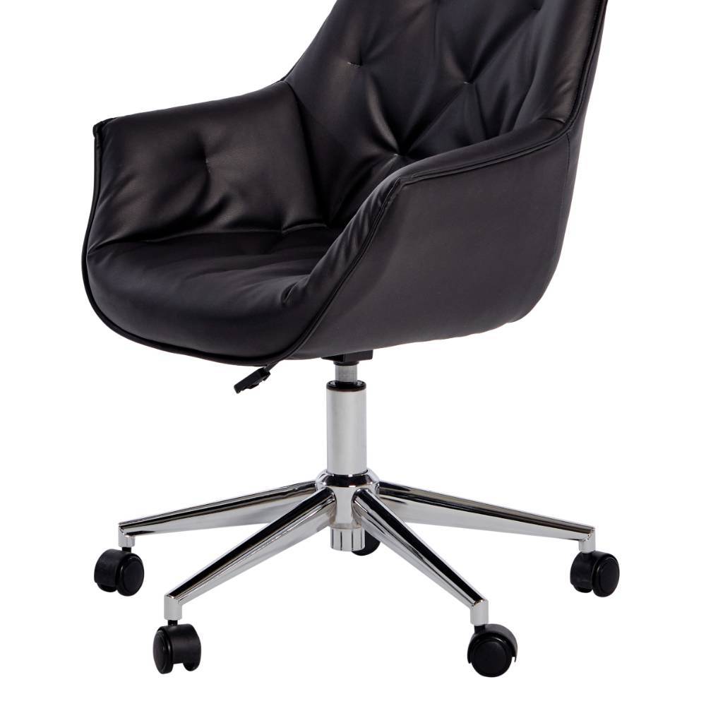 Office Drehstuhl mit Kunstleder-Schalensitz - Detelca