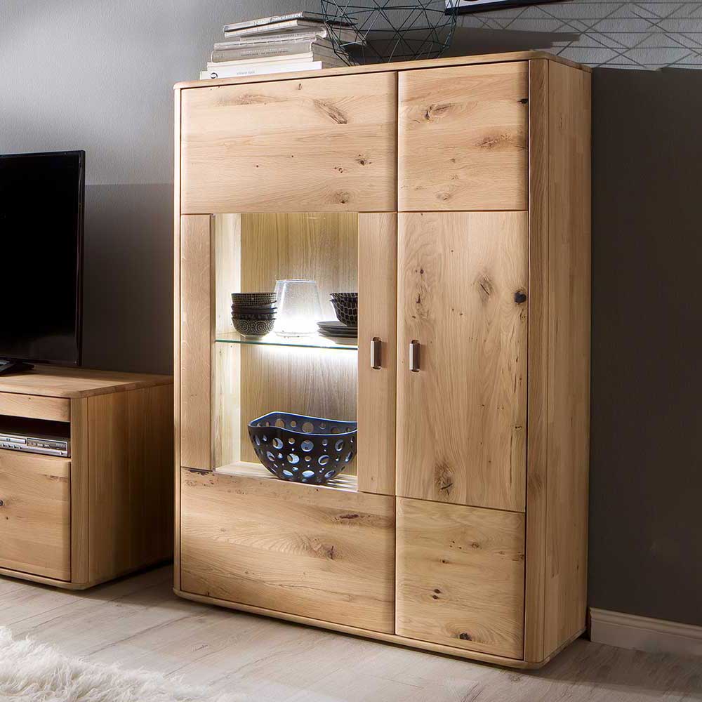 Balkeneiche Highboard 2-türig - Destal